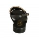 Sandale pour femmes en cuir noir avec strass talon 2 - Pointures disponibles:  32, 33, 34