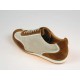 Scarpa sportiva stringata da uomo in camoscio color tabacco e beige - Misure disponibili: 40, 41
