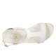 Sandalo da donna in pelle bianca tacco 4 - Misure disponibili: 32, 34, 42, 43, 44, 45, 46