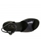 Sandale pour femmes avec courroie en cuir lamé imprimé bleu talon 4 - Pointures disponibles:  32, 34, 42, 43, 44, 45, 46