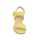 Sandale pour femmes en daim jaune avec courroie talon 5 - Pointures disponibles:  33, 34, 42, 43, 44