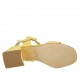 Sandale pour femmes en daim jaune avec courroie talon 5 - Pointures disponibles:  33, 34, 42, 43, 44