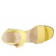Sandalo da donna in camoscio giallo con cinturino tacco 5 - Misure disponibili: 31, 32, 33, 34, 42, 43, 44, 45, 46