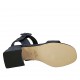 Sandale pour femmes avec courroie en daim lamé imprimé bleu talon 5 - Pointures disponibles:  31, 32, 42, 43, 44, 45