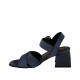 Sandale pour femmes en daim bleu avec courroie talon 5 - Pointures disponibles:  31, 32, 34, 43, 44, 46