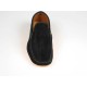 Men's car shoe in black suede - Available sizes:  39