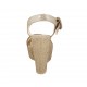 Sandale pour femmes avec plateforme et courroie en daim imprimé et lamé platine talon compensé 12 - Pointures disponibles:  34, 42, 43, 44