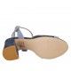 Sandale avec courroie pour femmes en daim bleu et bleu clair talon 7 - Pointures disponibles:  32, 42, 43, 44, 46