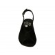 Sandale pour femmes en daim noir talon 4 - Pointures disponibles:  33, 34, 43, 44, 45