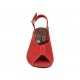 Sandale pour femmes en daim rouge talon 4 - Pointures disponibles:  33, 42, 43, 44, 45