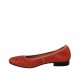 Ballerine pour femmes en cuir perforé rouge talon 2 - Pointures disponibles:  42, 43, 44, 45