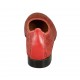 Ballerina da donna in pelle forata rossa tacco 2 - Misure disponibili: 42, 43, 44, 45