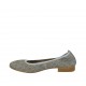 Ballerine pour femmes en cuir perforé bleu gris talon 2 - Pointures disponibles:  43, 45