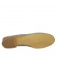 Ballerine pour femmes en cuir perforé bleu gris talon 2 - Pointures disponibles:  43, 45