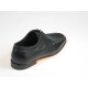 Zapato con cordones para hombre en piel negra - Tallas disponibles:  40, 41, 44, 52