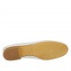 Ballerine pour femmes en cuir perforé et cuir verni blanc talon 2 - Pointures disponibles:  43, 44