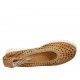 Ballerine pour femmes en cuir perforé brun clair talon compensé 2 - Pointures disponibles:  32, 33, 42, 43, 44