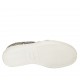 Zapato con elasticos y plantilla extraible para mujer en piel imprimida multicolor cuña 2 - Tallas disponibles:  32, 33, 34, 42, 44