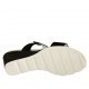 Sabot aperto con accessorio in camoscio nero zeppa 5 - Misure disponibili: 34, 42, 43, 45