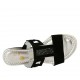 Sabot aperto con accessorio in camoscio nero zeppa 5 - Misure disponibili: 34, 42, 43, 45