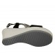 Sandale pour femmes en daim noir avec plateforme et talon compensé 7 - Pointures disponibles:  31, 43, 45