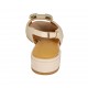Sandalo da donna con accessorio in pelle nude tacco 2 - Misure disponibili: 33, 34, 42, 43, 44, 45, 46