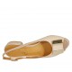Sandalo da donna con accessorio in pelle nude tacco 2 - Misure disponibili: 33, 34, 42, 43, 44, 45, 46