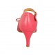 Chaussure ouverte pour femmes en cuir rouge avec courroie et noeud talon 6 - Pointures disponibles:  34, 42, 43, 44, 45, 46