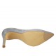 Escarpin ouvert pour femmes en daim bleu gris talon 8 - Pointures disponibles:  31, 33, 34, 42, 43, 46
