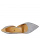 Escarpin ouvert pour femmes en daim bleu gris talon 8 - Pointures disponibles:  31, 33, 34, 42, 43, 46
