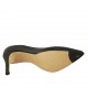 Zapato de salon para mujer con corte lateral en piel azul oscuro tacon 8 - Tallas disponibles:  33, 34, 43, 44, 46, 47