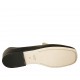 Mocassin pour femmes en cuir noir et rose nue talon 1 - Pointures disponibles:  33, 34, 42, 43, 45, 46