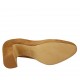 Decolté da donna in camoscio color tabacco tacco 8 - Misure disponibili: 33, 42, 44