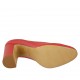 Escarpin pour femmes en cuir rouge talon 8 - Pointures disponibles:  32, 33, 43