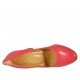 Decolté da donna in pelle rossa tacco 8 - Misure disponibili: 32, 33, 43