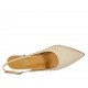 Chanel da donna con borchie in vernice nude tacco 5 - Misure disponibili: 33, 34, 44, 46