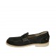 Mocasino para hombre en nubuk azul - Tallas disponibles:  37, 38, 46, 47, 48, 49, 50