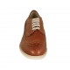 Chaussure derby à lacets pour hommes avec bout Brogue en cuir brun clair - Pointures disponibles:  37, 38, 46, 47, 48, 49, 50