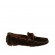 Mocassino da uomo con lacci in camoscio marrone scuro - Misure disponibili: 37, 38, 46, 47, 48, 49, 50, 51, 52