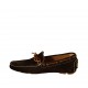 Mocasino para hombres con cordones en gamuza marron oscuro - Tallas disponibles:  37, 38, 46, 47, 48, 49, 50, 51, 52
