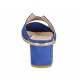 Sabot aperto da donna in camoscio bluette tacco 5 - Misure disponibili: 32, 34, 43, 44