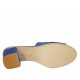Sabot aperto da donna in camoscio bluette tacco 5 - Misure disponibili: 31, 32, 33, 34, 42, 43, 44, 45