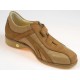 Velcro sportivo in pelle colore cuoio -  