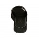 Sabot da donna in pelle nera zeppa 3 - Misure disponibili: 42