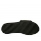 Mule pour femmes en cuir noir talon compensé 3 - Pointures disponibles:  42
