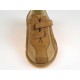 Scarpa sportiva da uomo con velcro in pelle color cuoio e cuoio chiaro - Misure disponibili: 36, 37, 50
