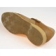 Scarpa sportiva da uomo con velcro in pelle color cuoio e cuoio chiaro - Misure disponibili: 36, 37, 50