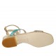 Sandalo con cinturino da donna in vernice stampata platino, turchese e argento 2 - Misure disponibili: 32, 33, 34, 42, 43, 44, 45, 46