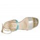 Sandalo con cinturino da donna in vernice stampata platino, turchese e argento 2 - Misure disponibili: 32, 33, 34, 42, 43, 44, 45, 46