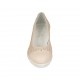 Escarpin pour femmes avec goujons en daim perforé et cuir rose talon compensé 4 - Pointures disponibles:  32, 33, 34, 42, 43, 44, 45